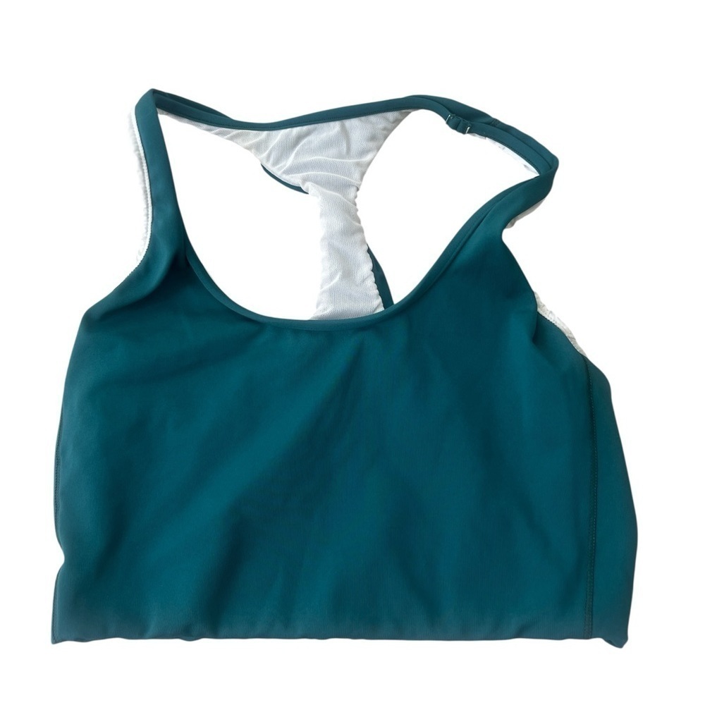 Jolyn INDY LONGLINE RACERBACK BRA Green Size Small